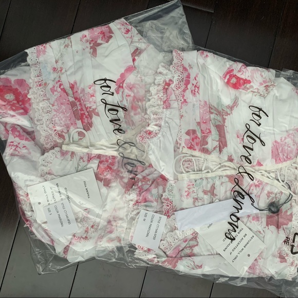 For Love and Lemons Mills Lace Up Crop - Picture 3 of 3